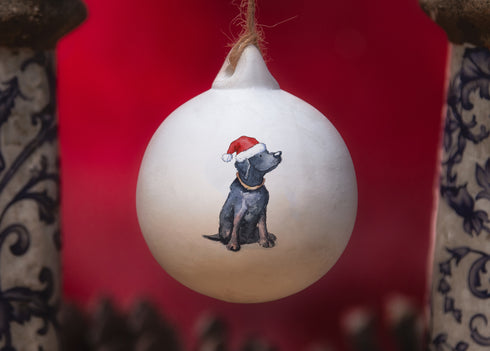 Labrador Black Ceramic Bauble